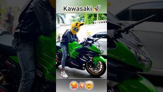 Kawasaki 🥵Zx14R 💥……superbikes kawasakininja bunnyhelmet [upl. by Leland]