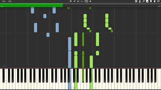 Amoreena  Elton John Piano Tutorial Synthesia [upl. by Serra]