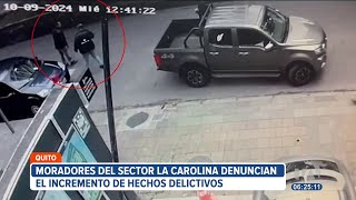 Moradores del sector de La Carolina denuncian inseguridad [upl. by Kevina397]