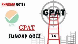 gpat quiz  74  pharmacology and medichem  gpat online classes hindi preparation mcq que amp ans [upl. by Alel4]