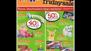 TOYS R US BLACK FRIDAY 2016 AD  EXTREME COUPONING [upl. by Niwrad]