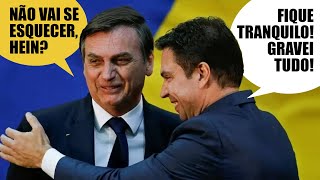 BOLSONARO É GRAVADO POR RAMAGEM COMBINANDO BLINDAGEM DO FLÁVIO [upl. by Jung454]