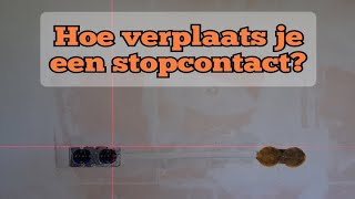 Hoe verplaats je een stopcontact wandcontactdoos  NAJI Installatietechniek [upl. by Cassondra]