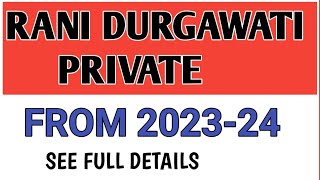 Rani Durgavati private FORM NOTIFICATION 202324Private exam from notificationPrivate ma MSc rdvv [upl. by Enomes]