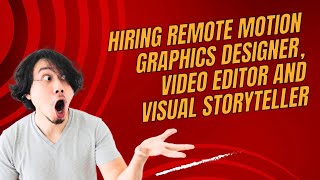 Remote Motion Graphics Designer Video Editor and Visual Storyteller job at IDF [upl. by Knepper851]