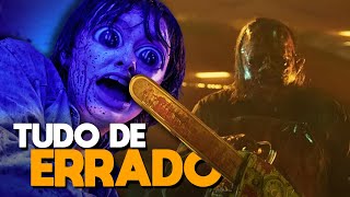 TUDO de ERRADO com O MASSACRE DA SERRA ELÉTRICA O Retorno de Leatherface [upl. by Eanil57]