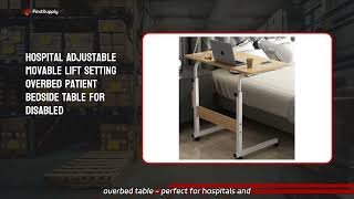 Adjustable Overbed Table Manufacturer and Wholesale Supplier of Hospital Furniture from China [upl. by Haet]