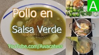 Pollo en Salsa Verde con Papas Recetas de Comidas faciles y economicas de Cocina Mexicana [upl. by Nevet]