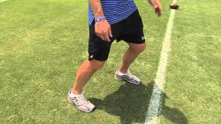 Kick Slide Drill  Offensive Line Series by IMG Academy Football 7 of 8 [upl. by Sandry669]