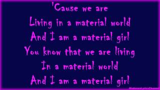 Madonna  Material Girl Lyrics On Screen [upl. by Sergias]