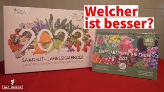 Jahreskalender mit Samen Saatgut Kalender  Das ideale Weihnachtsgeschenk für Gartenfreunde 2023 [upl. by Xonnel53]