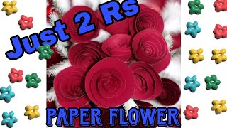 Paper Flowers papercraft rammitrends paperflower paperrosemaking paperflowermakingeasyathome [upl. by Tayler]