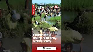 Thousands More Rohingya Forced to Flee Myanmar rvisionnews rvision [upl. by Ellsworth86]