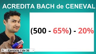 Ejercicio 1 de 39  ACREDITA BACH de CENEVAL [upl. by Ignatz]