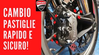 Come cambiare le pastiglie freno a Ducati Multistrada e Hypermotard [upl. by Eislehc]