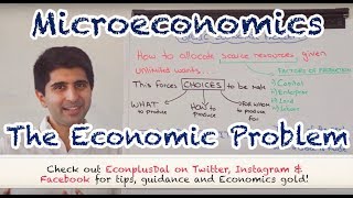 Y1 1 The Economic Problem Scarcity amp Choice [upl. by Anilave464]