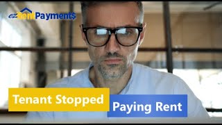 What to Do When Your Tenant Stops Paying Rent [upl. by Hendrika]