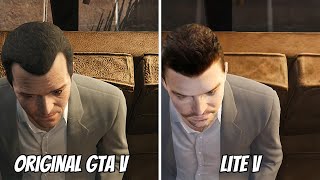 GTA 5 Original Vs GTA 5 LITE Gameplay🔥  Comparison of GTA 5 LITE [upl. by Uund416]