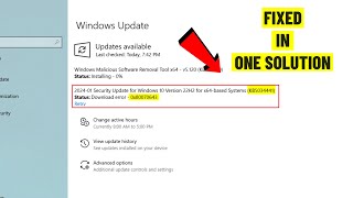 FIXED Windows 10  KB5034441 Update Error 0x80070643  one solution  2024 [upl. by Yleme444]