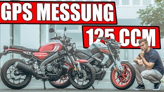 YAMAHA MT 125ccm VS YAMAHA XSR 125 ccm [upl. by Nodnalb92]