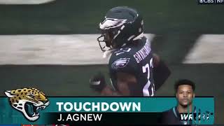 Trevor Lawrence 4 Yard Touchdown Pass to Jamal Agnew  Jaguars vs Eagles [upl. by Sonaj891]