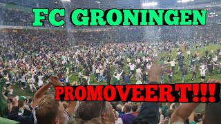 FC GRONINGEN PROMOVEERT EN PITCH INVASION [upl. by Harriette57]