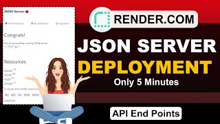 JSON Server Deployment Made Easy in Just 3 Simple Steps on Render 100  FREE DEPLOY [upl. by Eicyaj]