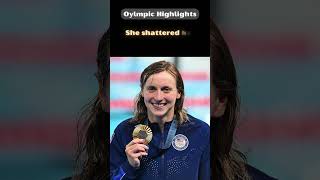 Katie Ledecky Breaks Her Own World Record in Paris 2024 olympicathlete paris2024 swimming [upl. by Slyke]