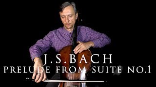 J S Bach G Major Prelude from Cello Suite no 1 in SLOW TEMPO  How to play Bach on Cello [upl. by Teddi652]