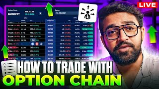 Trading with option chain  Live class [upl. by Tychon]