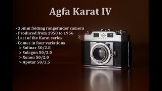 Agfa Karat IV camera walkthrough and sample photos [upl. by Yhtomot]