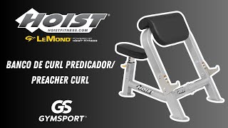 Hoist Fitness Banco de curl predicador Preacher Curl VKR HF4550PL [upl. by Leffen411]