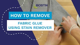 How to remove fabric glue from clothes  Bostik UK [upl. by Giacobo937]