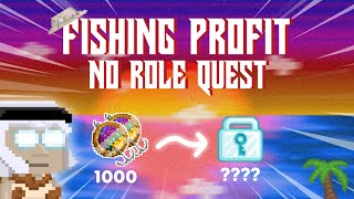 PROFIT FISHING NO ROLE LEVEL 0 MENGGUNAKAN 1K MEGA PELLET BAIT  GROWTOPIA 2024 [upl. by Noir463]