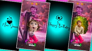 Birthday Video Editing  Happy Birthday Video Editing  Kinemaster Video Editing [upl. by Brazee]