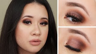 Neutral Mauve Shimmer Eyeshadow Tutorial Ciaté London The Editor Palette  Valentina Truong [upl. by Judon648]