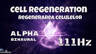 Muzica terapeutica pentru relaxare 111Hz Activeaza regenerarea celulara Unde alfa Binaural [upl. by Bartel]