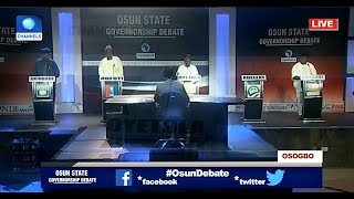 Osun Debate Pt1  Governorship Candidates Give Reasons For Ambition [upl. by Emoreg]