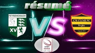 Espoirs Féd Peyrehorade sport vs CM Floirac résumé [upl. by Rramel]