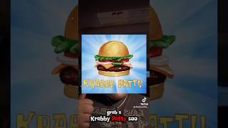 Reviewing the Krabby Patty Watch the FULL Review on TikTok shorts food review spongebob lol [upl. by Teteak523]