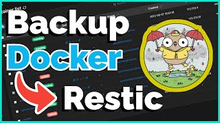 Docker Backup and Restore Made EASY with Restic [upl. by Adnohsek]