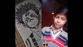 Naruto drawing and me🔥🔥youtubeshortsviralshort art drawing naruto artandcraft [upl. by Kreit]