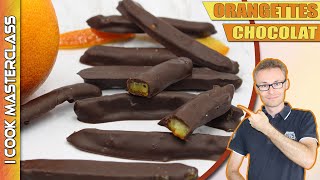 ✅LA MEILLEURE RECETTE DORANGETTES CHOCOLAT MAISON  Des orangettes confites au chocolat noir [upl. by Alaehs]