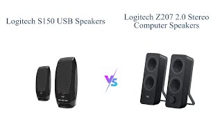 Logitech S150 USB Speakers vs Z207 Bluetooth Speakers  Comparison 🎵🔊 [upl. by Leigha]