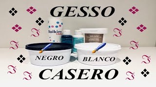 COMO HACER GESSO CASEROIMPRIMACIONFACIL PARA VIDRIO Y PLASTICO quotBLANCO  NEGRO quot Sub🇬🇧🇫🇷🇩🇪🇵🇹🇮🇹🇸🇪 [upl. by Atiuqihs]