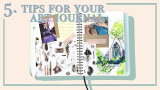 Art Journal Every Day 2018 · 5 Sketchbook Journalling Tips · Document Your Year with Art [upl. by Nyssa]