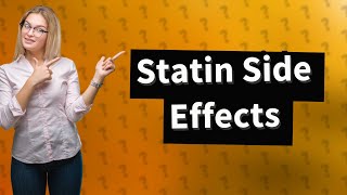 What are the bad experiences of statins [upl. by Aivart]