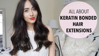 All About Keratin Bonded Hair Extensions  Before and After  Application  Sophie Milner [upl. by Asit]