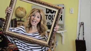 Mr Kate DIY Framed Fabric Art Tutorial [upl. by Oicaro]