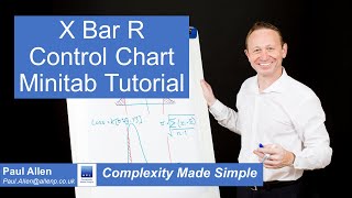 X Bar R Chart  Minitab Tutorial [upl. by Eamaj]